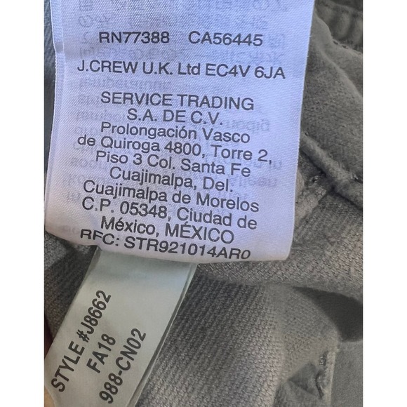 Madewell Velvetteen Wide Leg Crop Pants Dusty Rain Drop Blue High Rise 27 - Picture 10 of 11